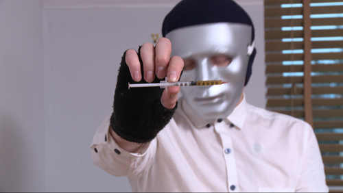 silver mask